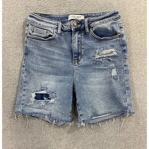 Judy Blue Medium (27x6) Shorts Bermuda Stretch Comfort Distressed Casual Momcore